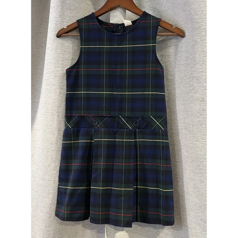 Vintage Plaid School Uniform‎ Dress Size 6X